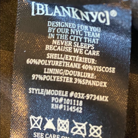 BlankNYC Synthetic Leather Biker Jacket - Picture 4 of 7